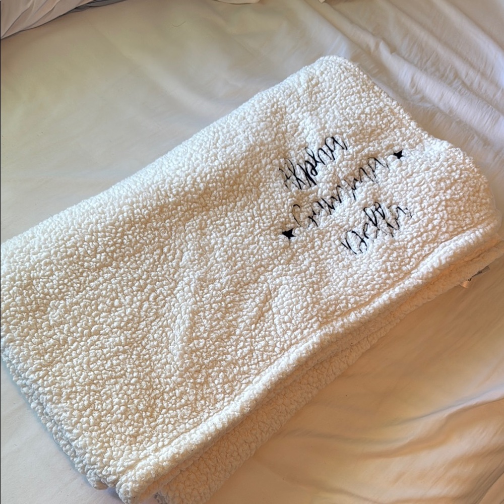 Cozy White Sorority Blanket